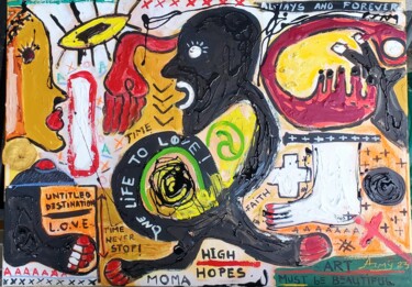 Картина под названием "High Hopes" - Armand Landh (armiyfineart), Подлинное произведение искусства, Акрил Установлен на Дере…