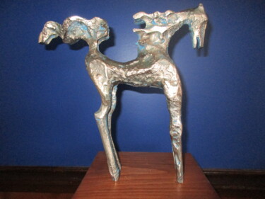 Sculpture titled "Cheval de bronze" by Armand Robitaille, Original Artwork, Bronze