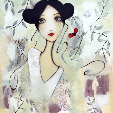 Painting titled "Spring" by Armandine Jacquemet Soares, Original Artwork, Acrylic