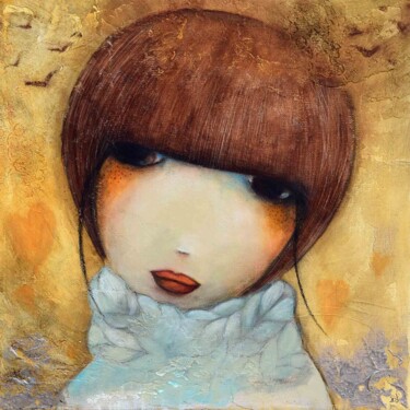 Malerei mit dem Titel "Winter" von Armandine Js, Original-Kunstwerk, Acryl