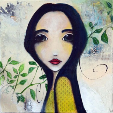 Painting titled "Anita" by Armandine Js, Original Artwork, Acrylic
