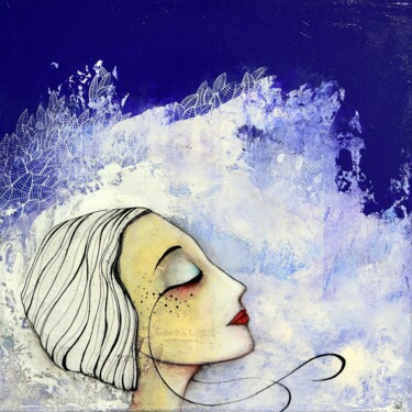 Peinture intitulée "La vague" par Armandine Js, Œuvre d'art originale, Acrylique