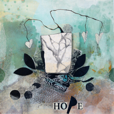 Painting titled "Hope" by Armandine Js, Original Artwork, Acrylic