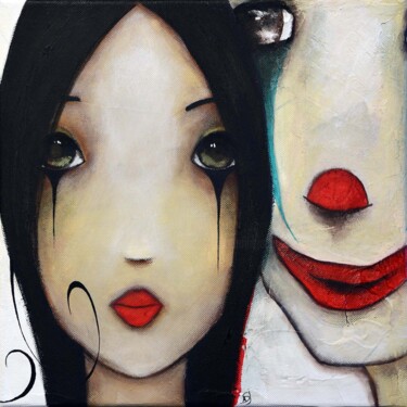 Peinture intitulée "The joker lover" par Armandine Js, Œuvre d'art originale, Acrylique