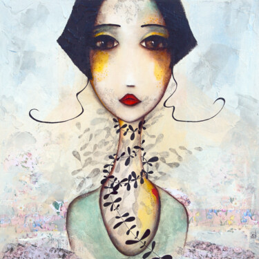 Malerei mit dem Titel "Se laisser envahir" von Armandine Js, Original-Kunstwerk, Acryl
