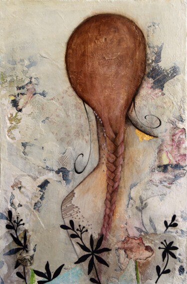 Malerei mit dem Titel "Sur mon chemin" von Armandine Js, Original-Kunstwerk, Acryl