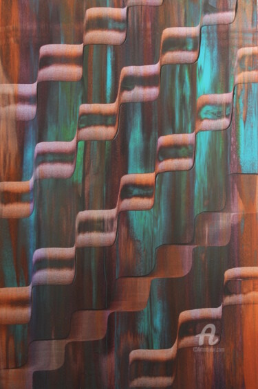 Malerei mit dem Titel ""SAUDADE XXI"" von Armando Castro, Original-Kunstwerk, Acryl Auf Keilrahmen aus Holz montiert