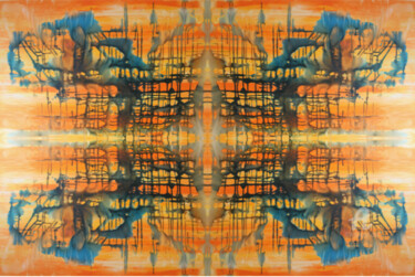 Digitale Kunst mit dem Titel "Fractal "SUBLIMAÇÃO…" von Armando Castro, Original-Kunstwerk, Fotomontage Auf Keilrahmen aus H…