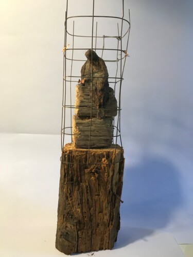 Sculpture intitulée "Sognando la libertà" par Armando D'Andrea, Œuvre d'art originale, Terre cuite