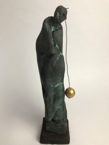 Skulptur mit dem Titel "Alter ego" von Armando D'Andrea, Original-Kunstwerk, Ton
