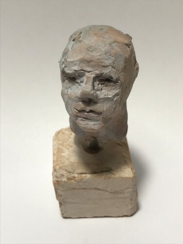 Sculpture intitulée "Volto12" par Armando D'Andrea, Œuvre d'art originale, Argile