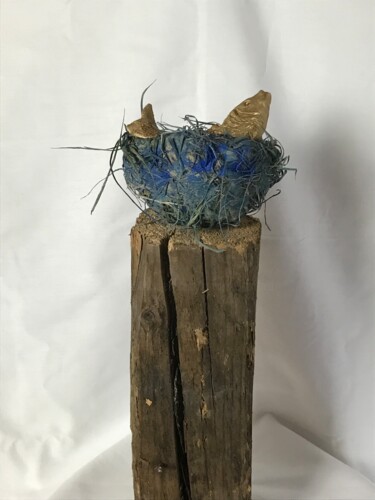 Sculpture titled "Resilienza" by Armando D'Andrea, Original Artwork, Clay