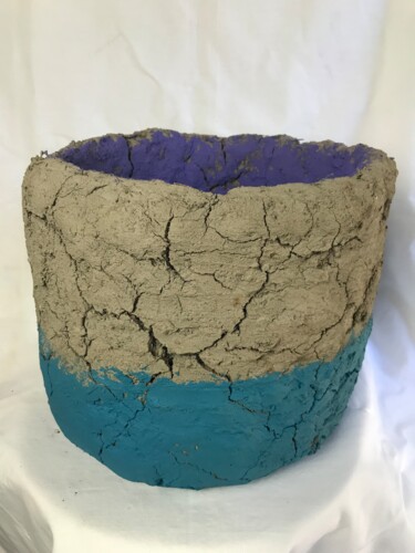 Sculpture titled "Acqua e terra" by Armando D'Andrea, Original Artwork, Clay