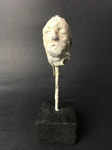 Sculpture intitulée "Volto 1 XLTC" par Armando D'Andrea, Œuvre d'art originale, Argile