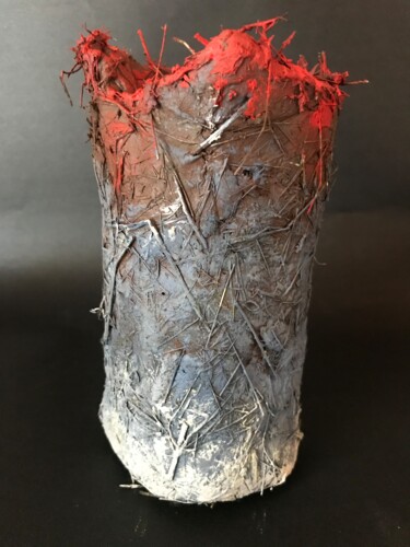 Скульптура под названием "Vaso TC2" - Armando D'Andrea, Подлинное произведение искусства, Глина
