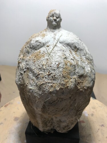 雕塑 标题为“Fat man1” 由Armando D'Andrea, 原创艺术品, 粘土