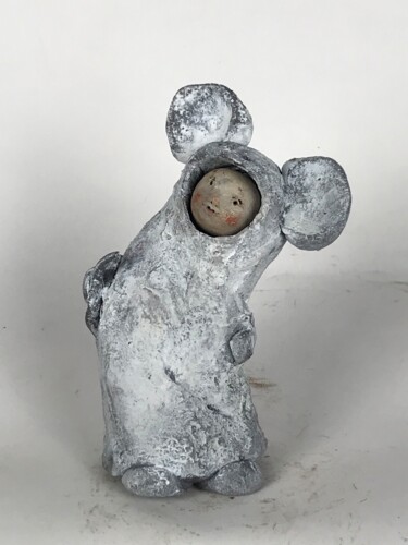 Скульптура под названием "Lucifer-Mouse1" - Armando D'Andrea, Подлинное произведение искусства, Глина