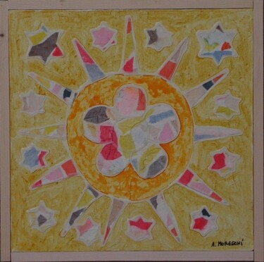 Pittura intitolato "A FLOWER INTO THE S…" da Armando Moreschi, Opera d'arte originale, Olio