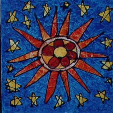 Malerei mit dem Titel "SUNTIME" von Armando Moreschi, Original-Kunstwerk, Öl