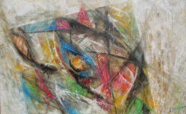 Painting titled "linee-multiformi-5-…" by Armando Torregrossa, Original Artwork