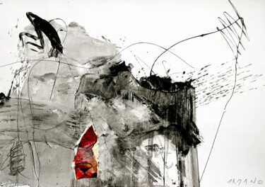 Peinture intitulée "CROQUIS DE LA PLAGE4" par Armano Jericevic, Œuvre d'art originale, Crayon
