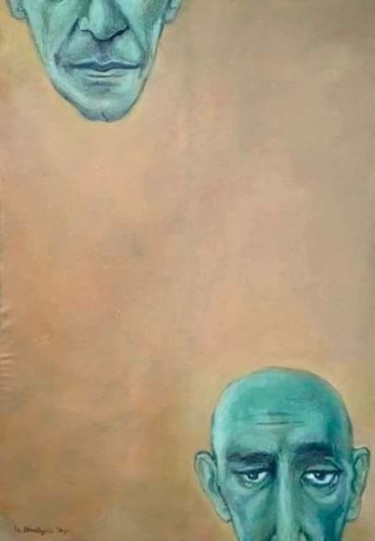 Картина под названием "Green" - Arman Ohanyan, Подлинное произведение искусства, Масло Установлен на Деревянная рама для нос…