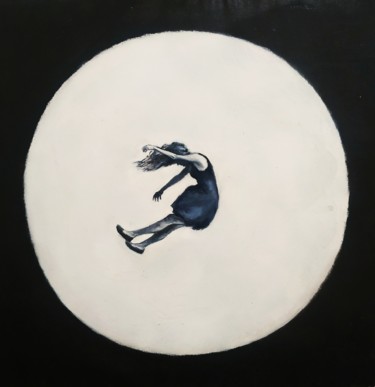 Malerei mit dem Titel "Falling like the st…" von Arman Ohanyan, Original-Kunstwerk, Öl Auf Keilrahmen aus Holz montiert