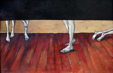 Malerei mit dem Titel "From "psychiatric h…" von Arman Ohanyan, Original-Kunstwerk, Öl
