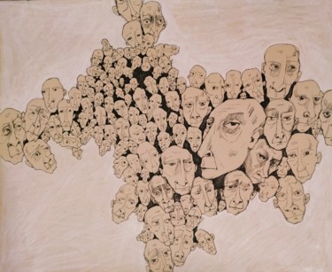Картина под названием "From "psychiatric h…" - Arman Ohanyan, Подлинное произведение искусства, Рисунок распылителем краски