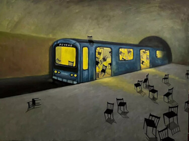 Pintura titulada "Psychiatric hospital" por Arman Ohanyan, Obra de arte original, Oleo