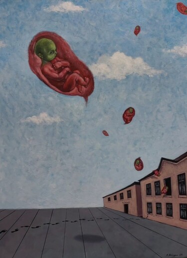 Peinture intitulée "From " Schizophreni…" par Arman Ohanyan, Œuvre d'art originale, Huile