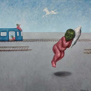 Peinture intitulée "From ,, schizophren…" par Arman Ohanyan, Œuvre d'art originale, Huile