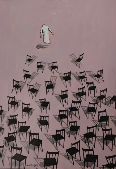 Pintura intitulada "From 'psychiatric h…" por Arman Ohanyan, Obras de arte originais, Acrílico