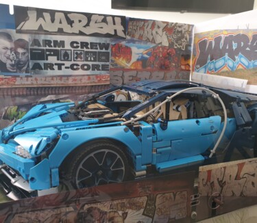 Painting titled "ARM CREW BUGATTI CH…" by Arm Crew, Original Artwork, Spray paint