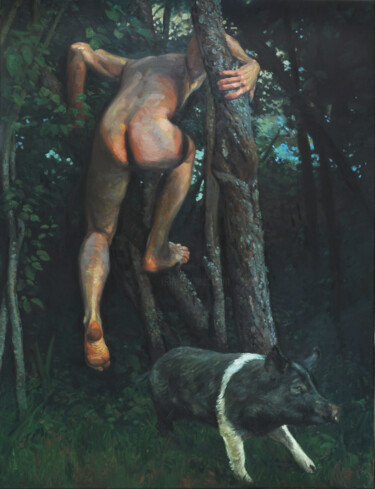 Pintura titulada "Cinquante deux" por Armel Jullien, Obra de arte original, Oleo Montado en Bastidor de camilla de madera
