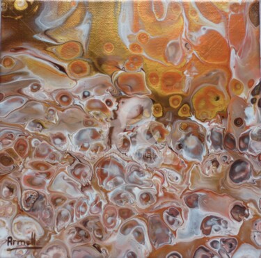 Картина под названием "Minéral" - Armelle Cailly, Подлинное произведение искусства, Акрил Установлен на Деревянная рама для…