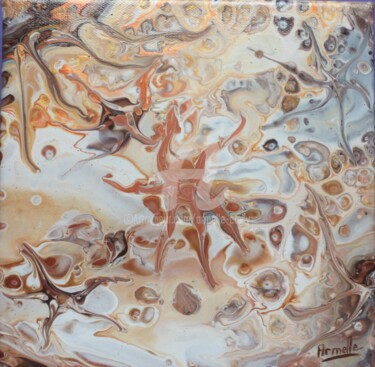 Malerei mit dem Titel "étoiles de mer" von Armelle Cailly, Original-Kunstwerk, Acryl Auf Keilrahmen aus Holz montiert