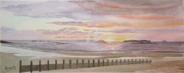 Painting titled "saint malo Rochebon…" by Armelle Cailly, Original Artwork, Watercolor
