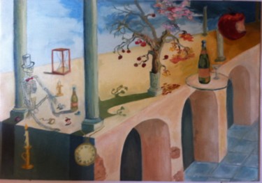 Pintura titulada "Le temps qui passe" por Armelle De Ségogne, Obra de arte original, Oleo Montado en Bastidor de camilla de…