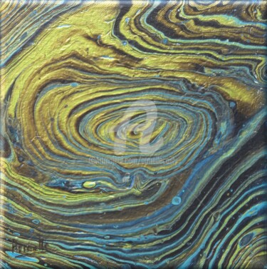 Tourbillon galactique Peinture intitulée "Tourbillon galactiq…" par Armelle Cailly (Armelle), Œuvre d'art originale, Acrylique Monté sur Châssis