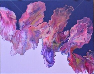 Peinture intitulée "Dutch mauve et rose" par Armelle Cailly (Armelle), Œuvre d'art originale, Acrylique Monté sur Châssis en…