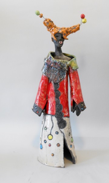 Sculpture titled "femme.jpg" by Armelle Colombier, Original Artwork, Ceramics