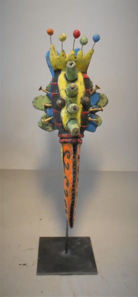 Sculpture intitulée "Le Toukélé" par Armelle Colombier, Œuvre d'art originale, Céramique