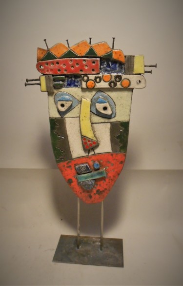 Skulptur mit dem Titel "#artistsupportpledg…" von Armelle Colombier, Original-Kunstwerk, Keramik