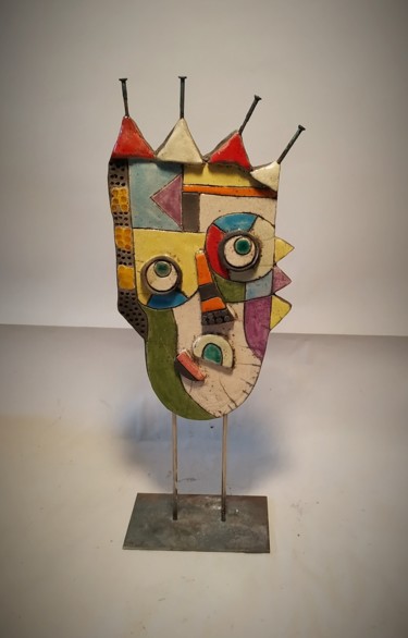 Sculpture titled "#artistsupportpledg…" by Armelle Colombier, Original Artwork, Ceramics