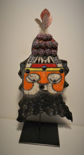 Sculpture titled "Modern'sage" by Armelle Colombier, Original Artwork, Ceramics