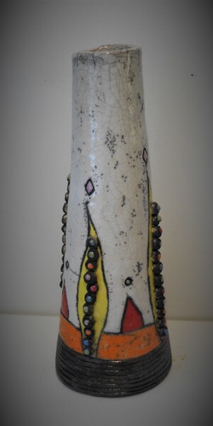 设计 标题为“vase petites boules…” 由Armelle Colombier, 原创艺术品, 表艺术