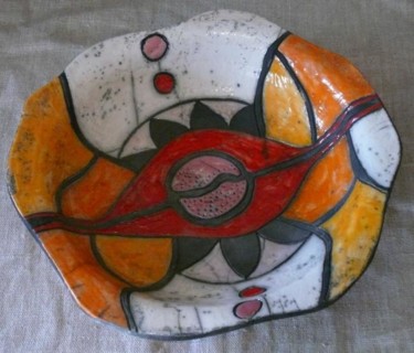 Design titled "coupe graphique" by Armelle Colombier, Original Artwork, Ceramics