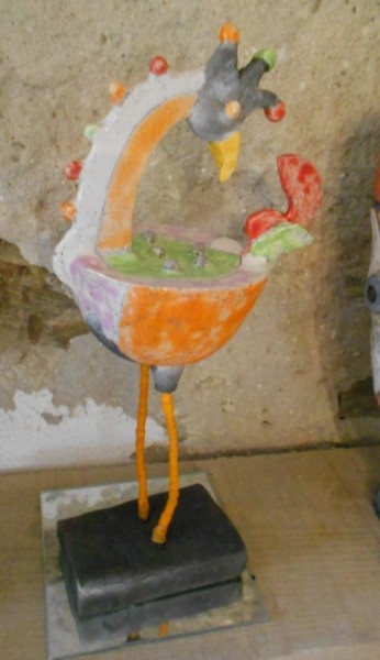 Sculpture intitulée "oiseau2.jpg" par Armelle Colombier, Œuvre d'art originale, Céramique