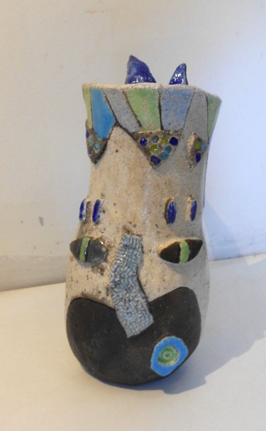 设计 标题为“vase-bleu.jpg” 由Armelle Colombier, 原创艺术品, 陶瓷